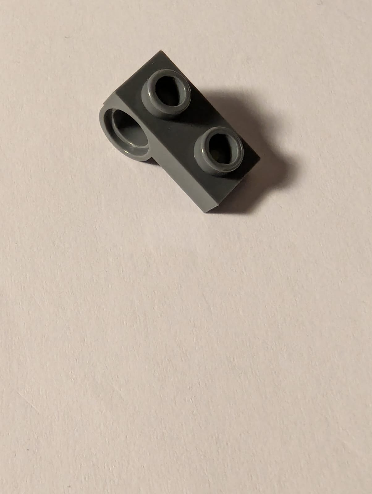 NEU Platte, modifiziert 1 x 2 mit Pinloch unten neudunkelgrau