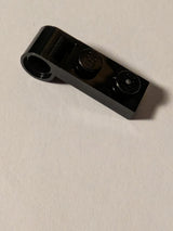 NEU Platte, Modifiziert 1 x 2 mit Pinloch am Ende schwarz