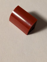 NEU modifizierter Stein, gebogen 1 x 2 x 1 dunkelrot
