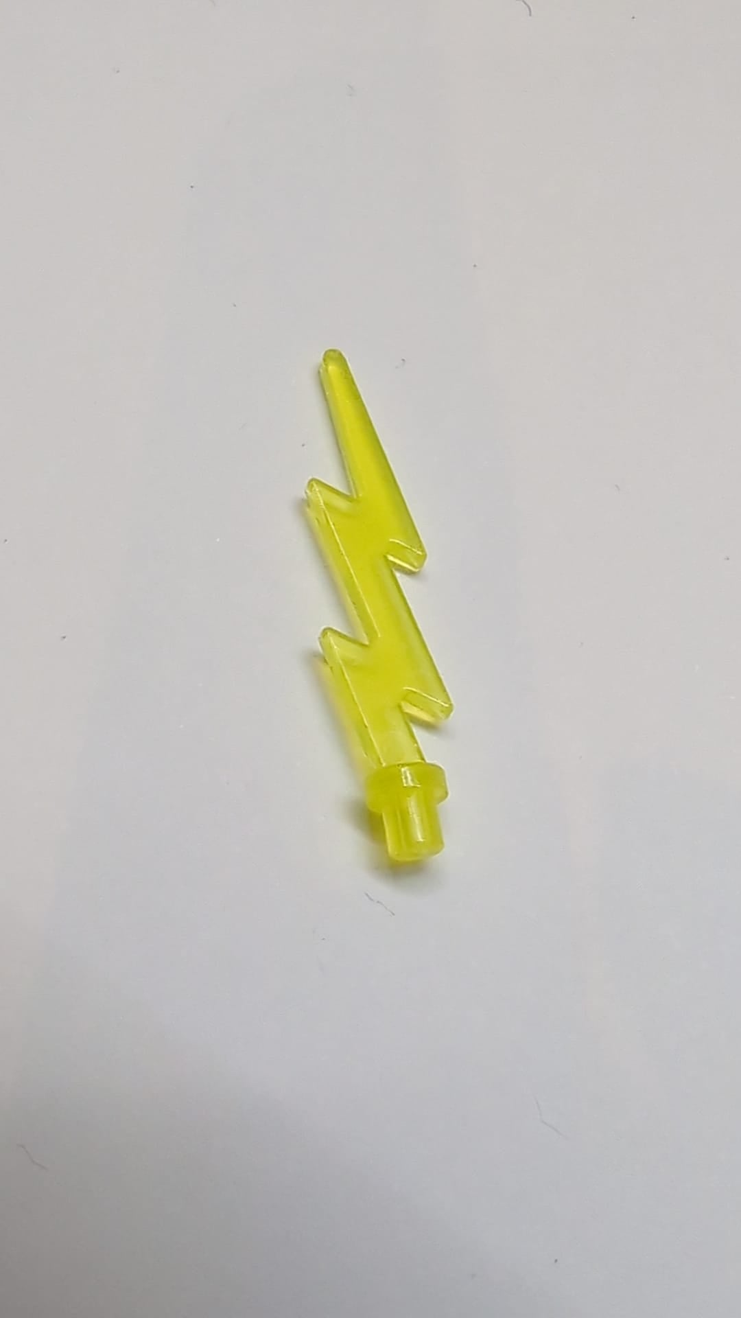 Welle Angular Single mit Griffenden (Blitzsymbol) transparent gelb