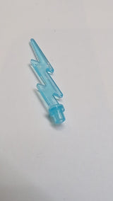 Welle Angular Single mit Griffenden (Blitzsymbol) transparent hellblau