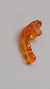 Wellenförmige abgerundete Energie mit Stangengriff (Power Blast) transparent orange