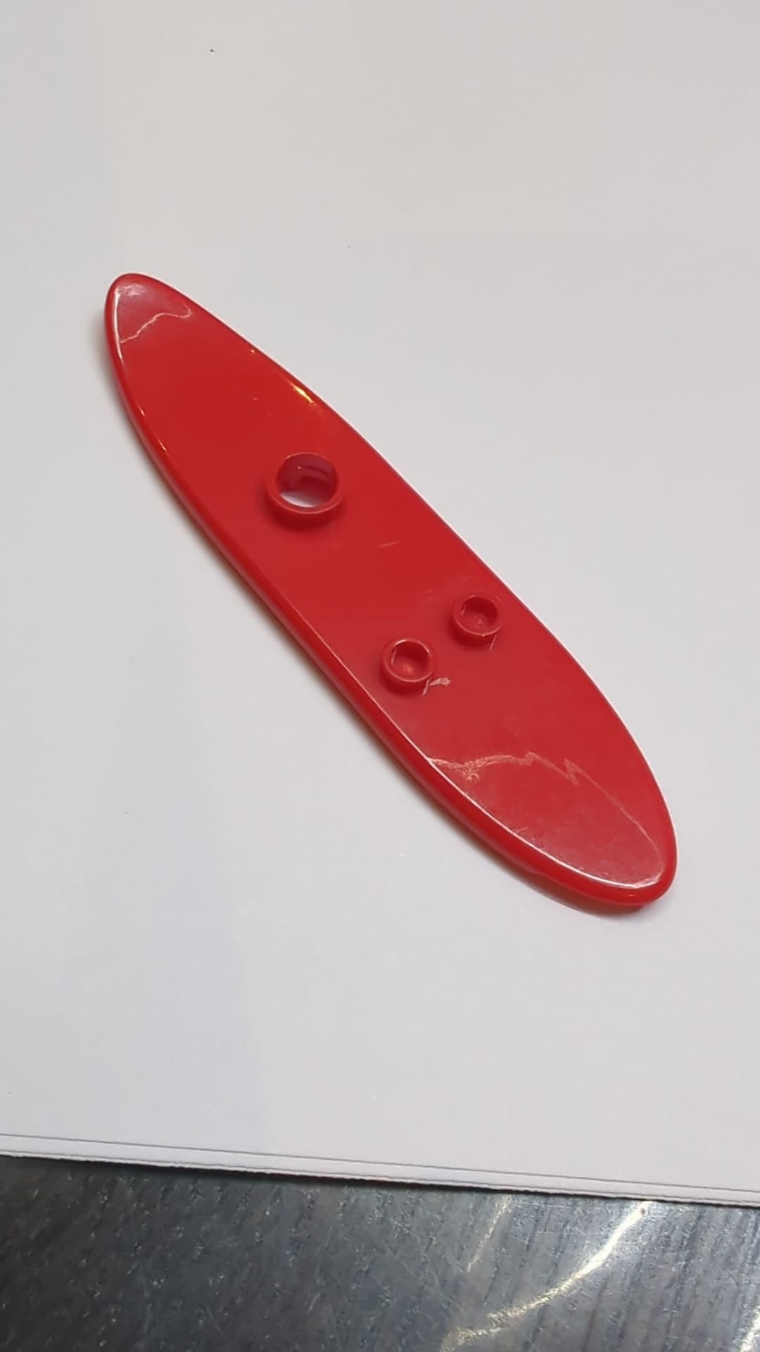 Surfbrett für Minifigur lang rot