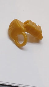 Minifiguren Rüstungsschulterpolster mit eingeprägtem Shuriken-Wurfstern und Scheide für 1 Katana pearlgold