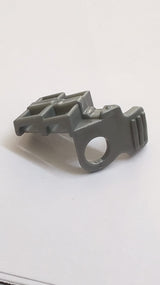 Minifiguren Rüstungsschulterpolster mit Gitter-/Rillenprofil und Scheide für 2 Katanas pearlsilber