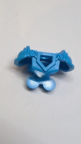 Minifigur Brustplatte mit Schulter Pads, Pentagonal Cutout und 4 Noppen on Back dunkelazur