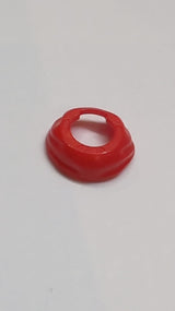 Minifigur Ninja Gesichtsschal mit Einkerbung hinten rot