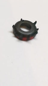Minifigur, Kopfteil Kopfbedeckung, SW Zabrak-Hörner, Darth Maul-Muster schwarz