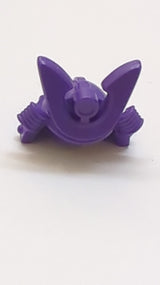 Minifigur, Kopfgear Helm Ninja (Samurai) Kabuto mit großem gebogenem Kamm und Nieten lila