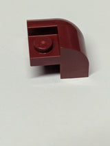 NEU Slope, Curved 2 x 2 x 1 1/3 Corner with Recessed Stud dunkelrot dark red