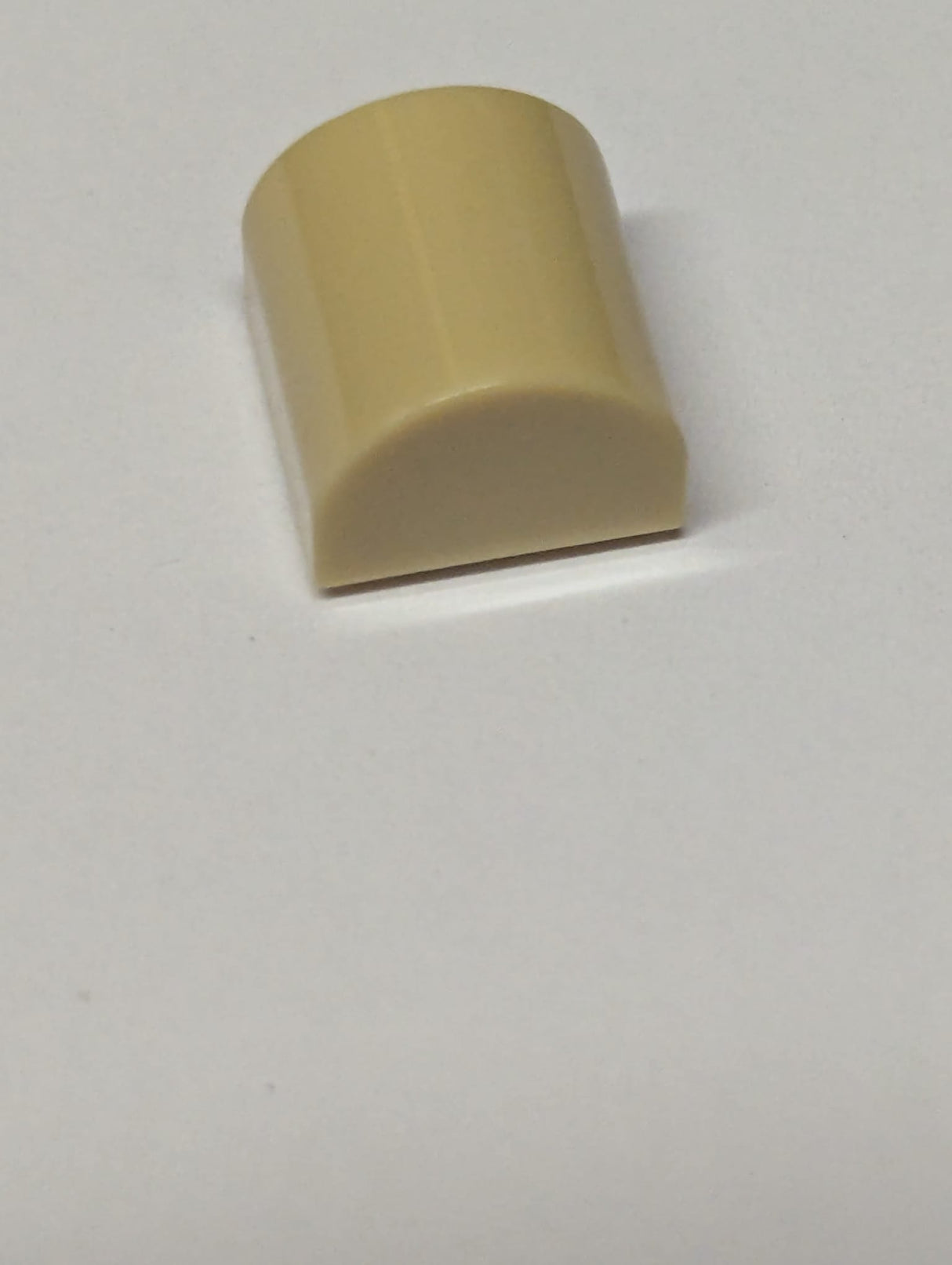NEU 1 x 1 x 2/3 modifizierter Stein doppelt gebogen beige