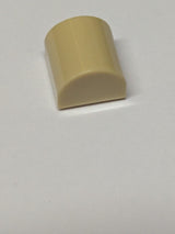 NEU 1 x 1 x 2/3 modifizierter Stein doppelt gebogen beige
