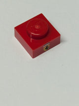 NEU Plate 1 x 1 with Ferrari Emblem Pattern rot red