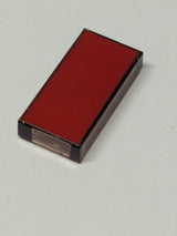 NEU Tile 1 x 2 with Groove with Red Surface Pattern transparent schwarz trans-brown
