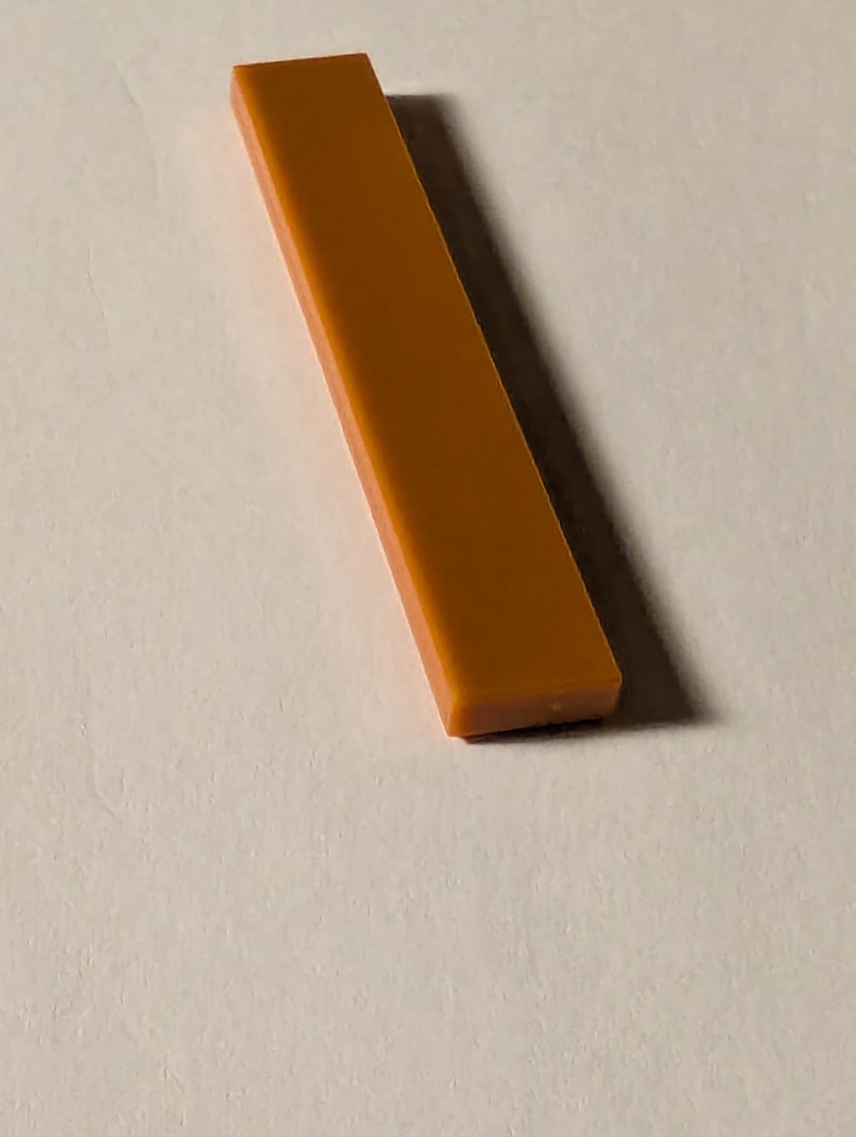 NEU Fliese 1 x 6 dunkelorange