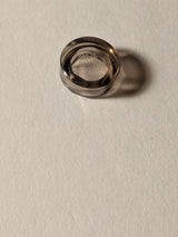 NEU Fliese, rund 1 x 1 transparent braun (alt: schwarz)