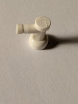 NEU Tap 1 x 1 without Hole in Nozzle End weiß