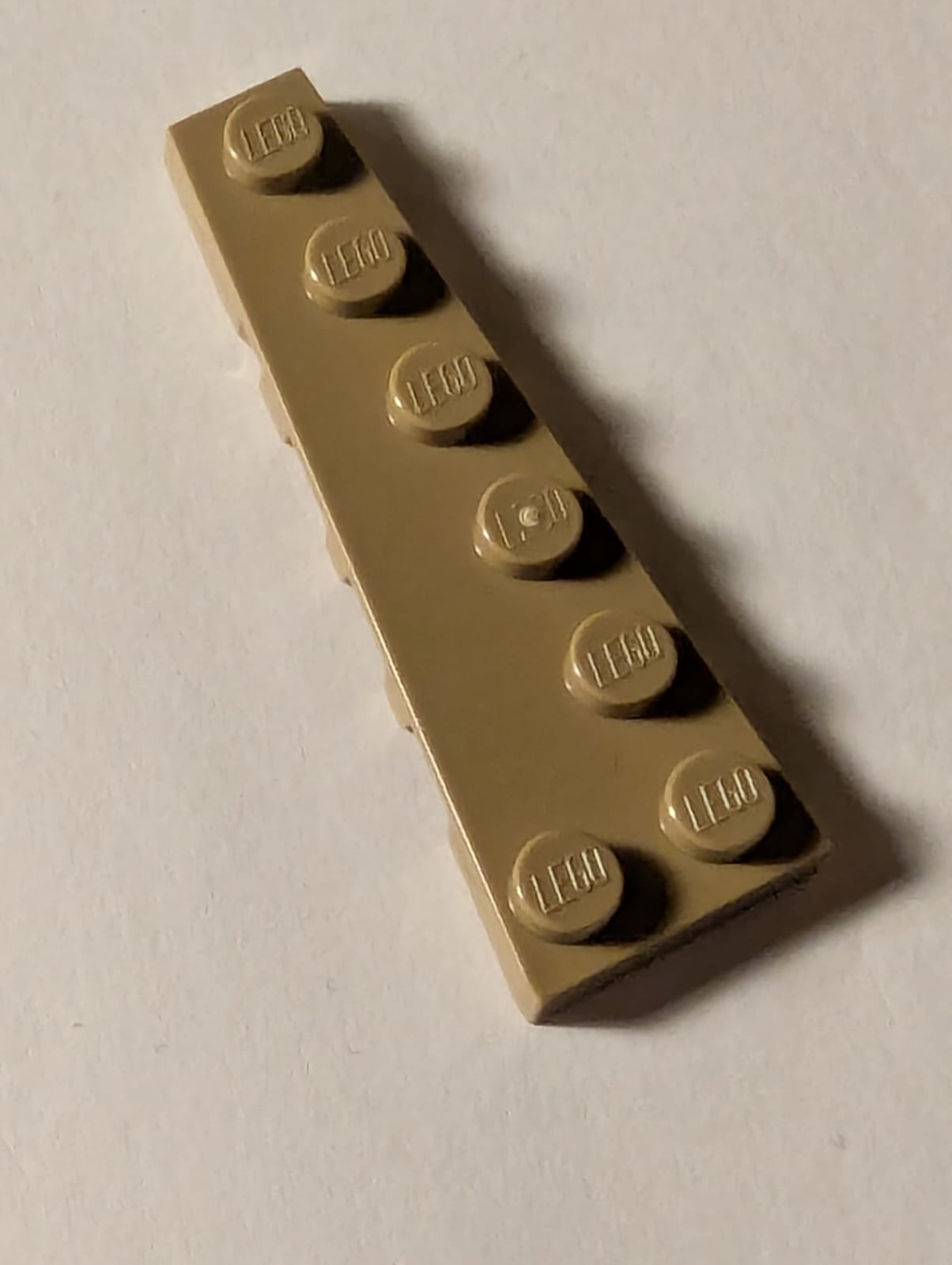 NEU Flügelplatte 6 x 2 links dunkelbeige