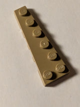 NEU Flügelplatte 6 x 2 links dunkelbeige