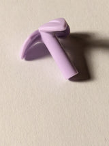 NEU Pflanzenstängel mit 3 Blättern auf einem Balken mit oberen und unteren Löchern lavendel (hell)