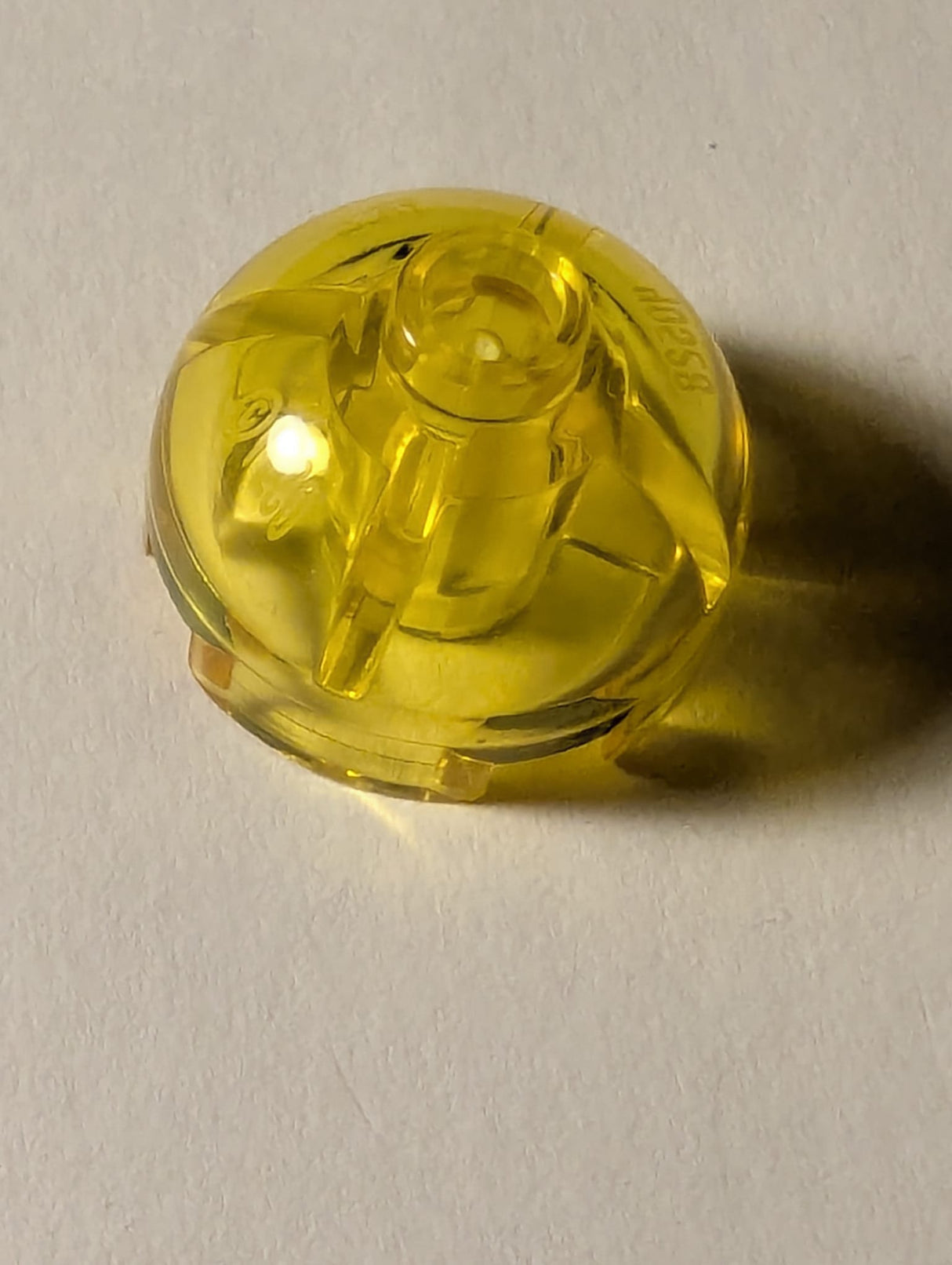 NEU Runde 2 x 2 Kuppelspitze transparent gelb