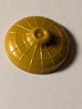NEU Minifigur, Kopfbedeckung Hut, konisch asiatisch mit erhabener Mitte pearlgold