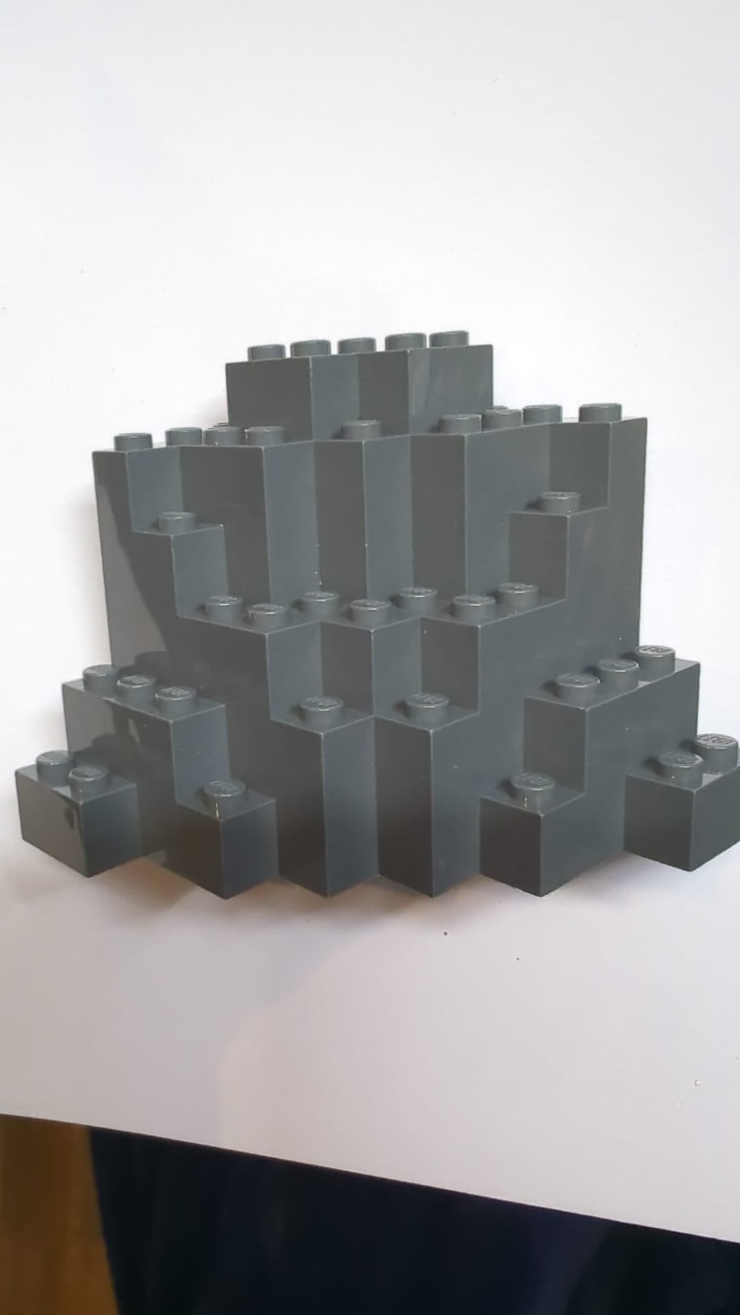 Felsplatte 8 x 8 x 6 Mittelsymmetrisch (MURP) neudunkelgrau