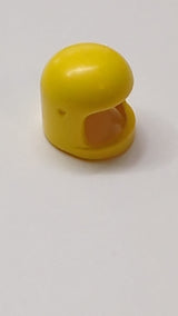 Minifigur, Kopfbedeckung Helm Weltraum / Stadt mit dickem Kinnriemen - mit Visiervertiefungen gelb