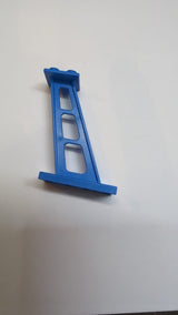Stütze 2x4x5 Schräg stehende Pfosten, 3 mm breite Pfosten blau