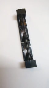 2x2x10 Stütze ohne Achsloch, Träger, Pfosten schwarz