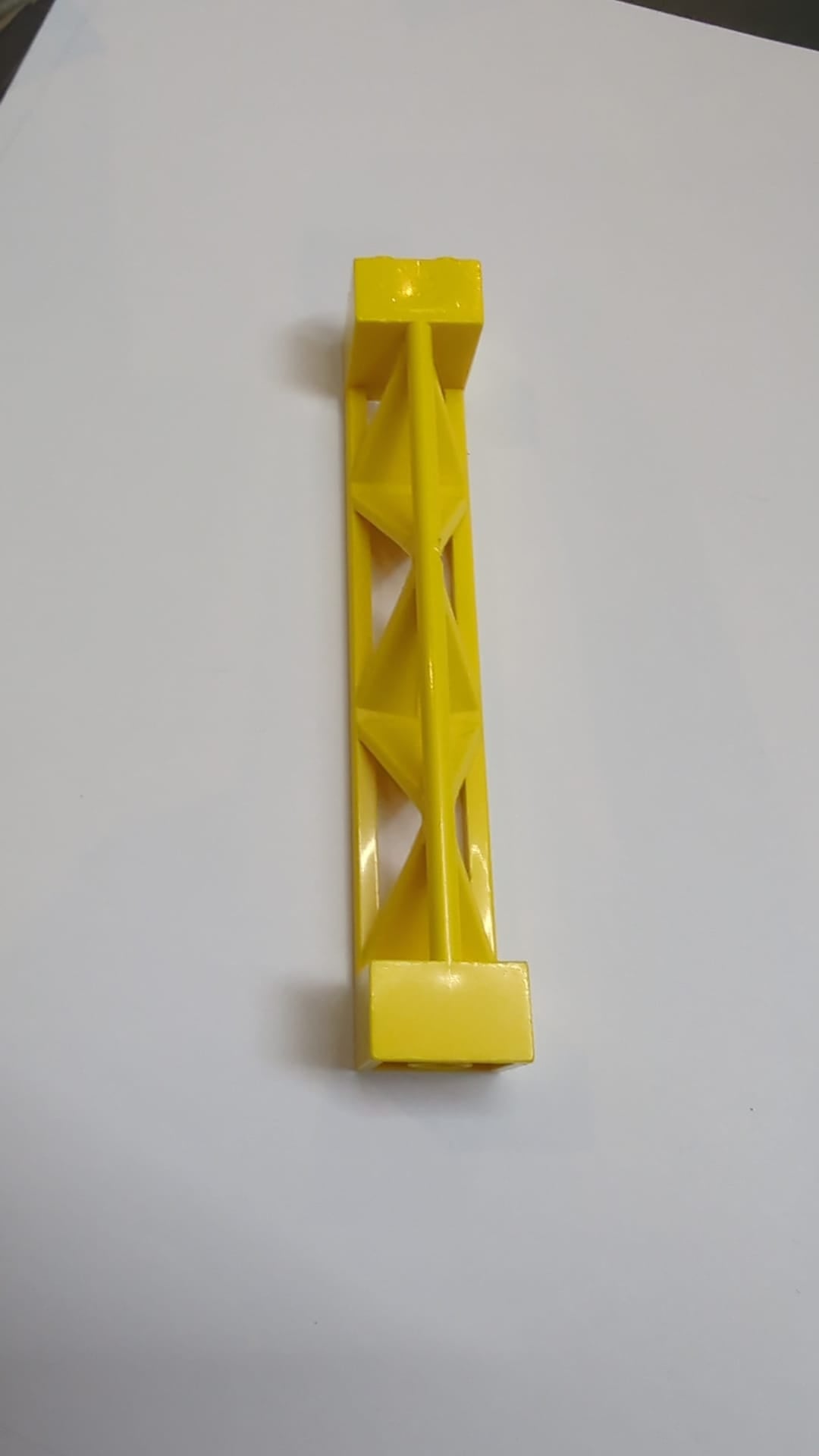 2x2x10 Stütze ohne Achsloch, Träger, Pfosten gelb