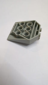 1x4x3 2/3 Container Tür mit 4 Pinlöchern und 2 Fingern althellgrau