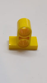 1x2x1 2/3 Pinverbinder Platte mit 2 Löchern gelb