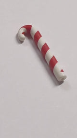 NEU Minifigur, Spazierstock mit geformtem rotem Zuckerstangenmuster weiß