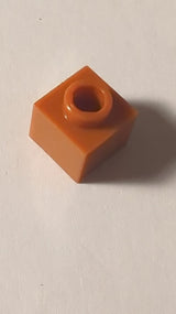 NEU Stein, modifiziert 1 x 1 x 2/3 mit offener Noppe dunkelorange