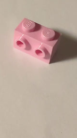 NEU Stein, modifiziert 1 x 2 mit Noppen an der Seite rosa