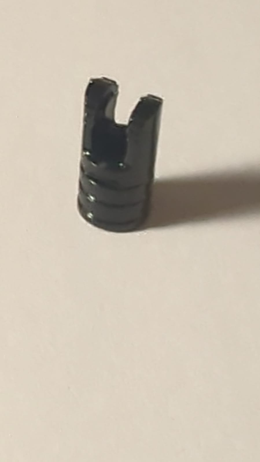 NEU Scharnier Zylinder 1 x 2 mit 2 Fingern und Achsloch ohne Slots schwarz
