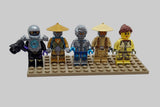 Bunte Tüte mit diesen 5 Minifiguren aus dem Bereich Mixed mix01