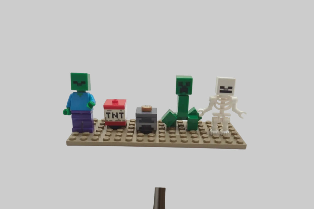 Bunte Tüte mit diesen 5 Minifiguren aus dem Bereich Minecraft min05