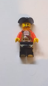 NEU Minifigur Pirat mit Vollbart und Totenkopf Hose