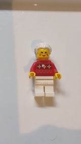 NEU Minifigur Frau Santa, mit Dutt