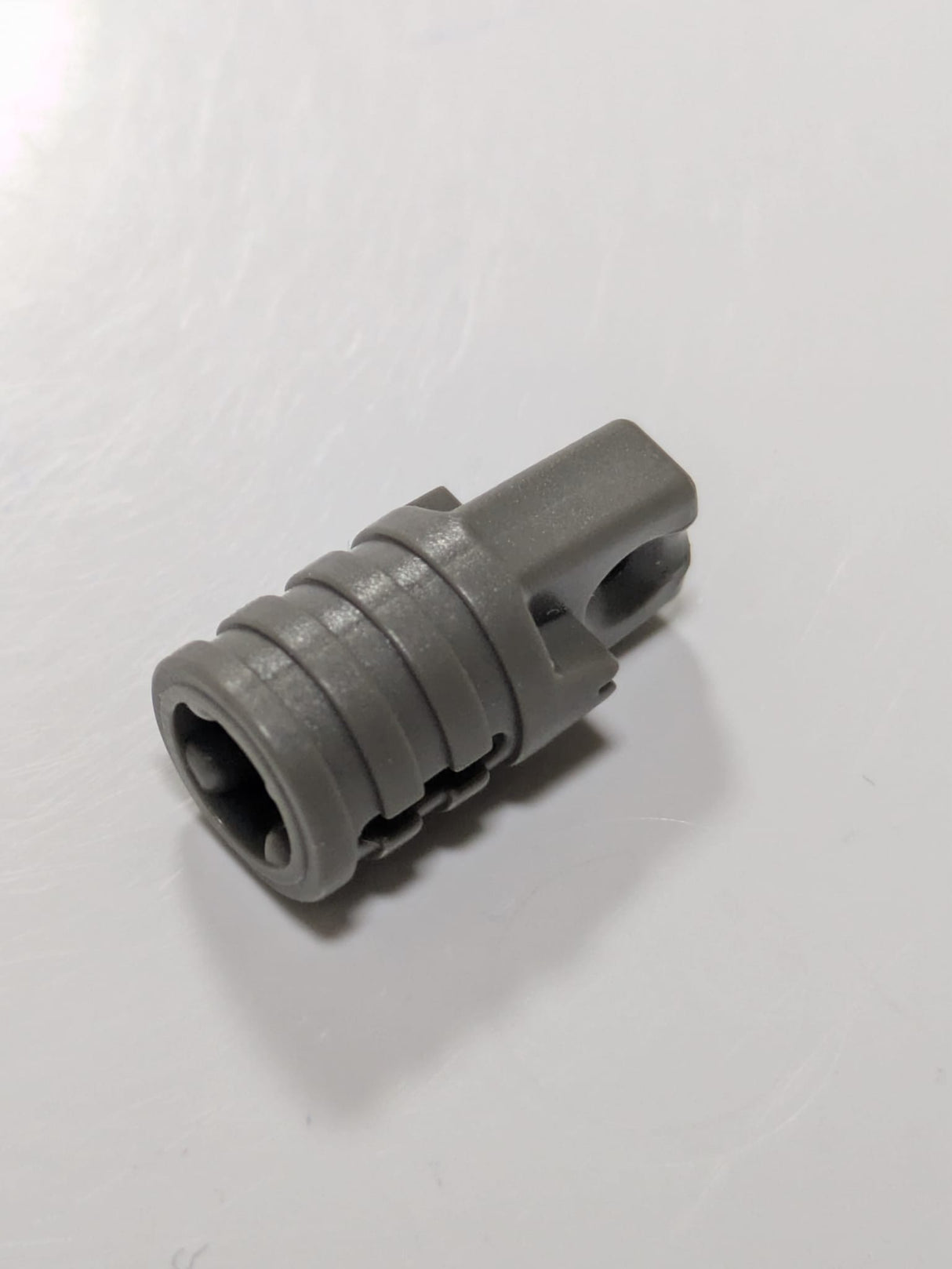 1x2 Gelenk / Scharnier mit 1 Finger und Achsloch altdunkelgrau