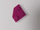 2x2 Keilplatte Eckplatte magenta