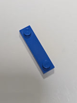 1x4 modifizierte Fliese mit Nut mit 2 Noppen außen blau