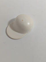 Mütze Basecap, Schirmmütze - langer flacher Schirm weiß