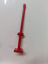 Stange 12L mit offenem Stift, Anhängerkupplung und Schlitz (Bootsmast) rot