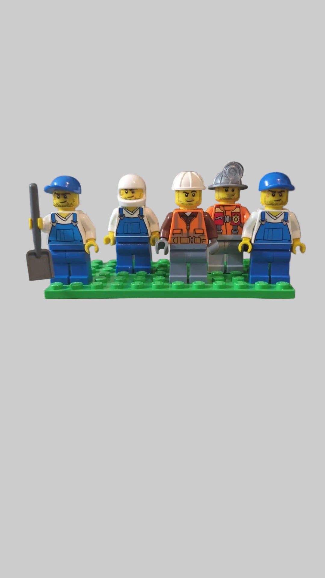Bunte Tüte mit diesen 5 Minifiguren "Bauarbeiter" aus dem Bereich City cty112