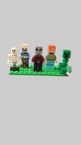 Bunte Tüte mit diesen 5 Minifiguren aus dem Bereich Minecraft min08