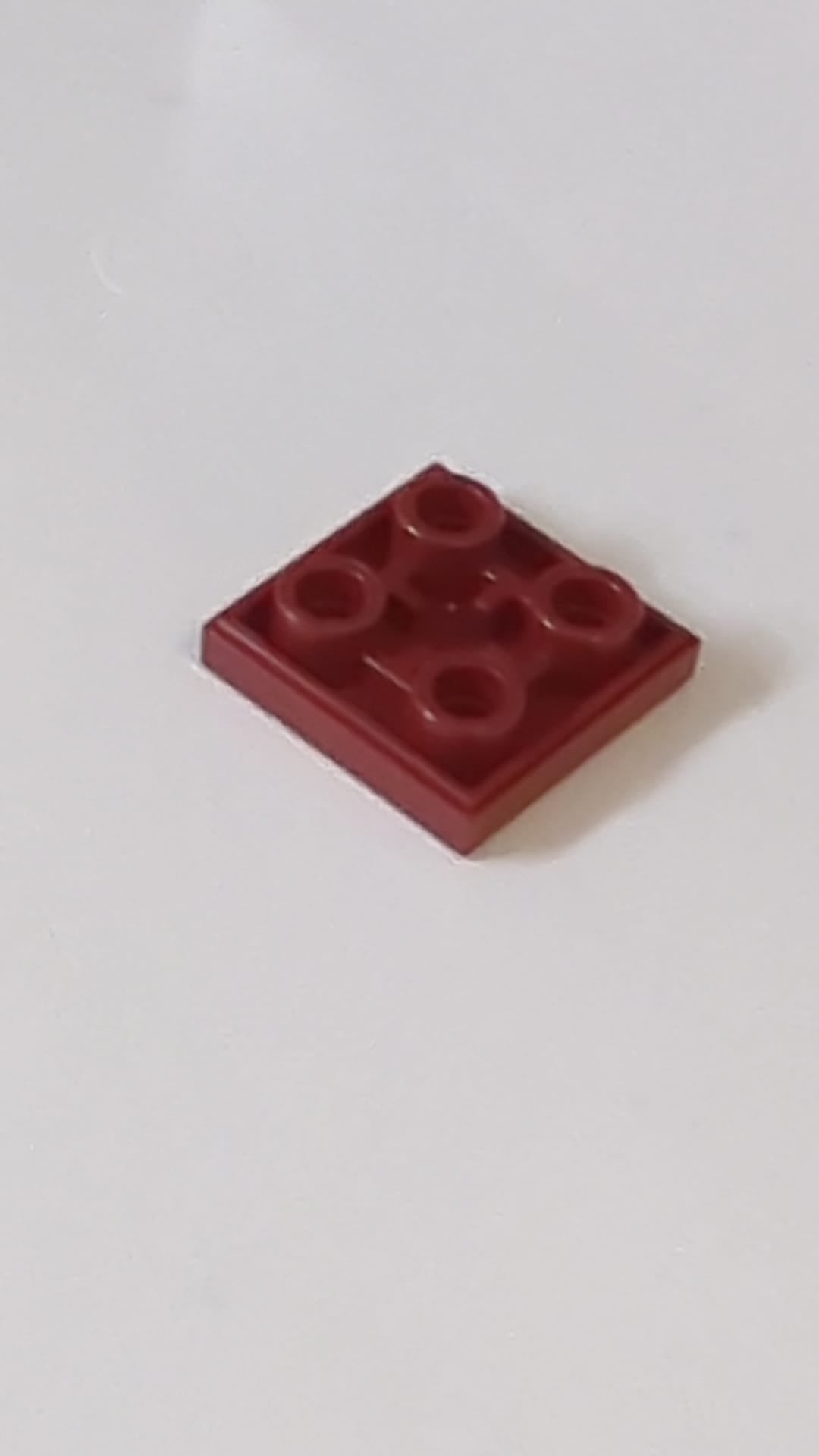 2x2 Fliese modifiziert invertiert dunkelrot