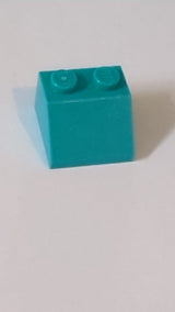 2x2 Dachfirst 45° türkis